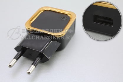 СЗУ c USB выходом, 5.0V, 2.10A, 1x USB, черный, oem