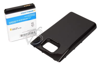 АКБ для Samsung GT-i9100 (Galaxy S II), SGH-i777 (EB-F1A2GBU), 2800mAh, черный, Craftmann