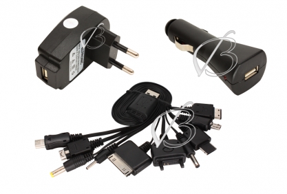 АЗУ, СЗУ с USB выходом, 5.0V, 0.60A, 3W, 1x USB, универсальный кабель, USB-10-ZC