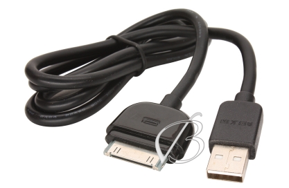 Кабель USB - 30pin, для Apple iPod, iPhone, iPad, 1.0м, черный, Belkin