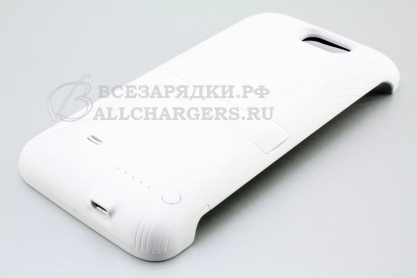 АКБ для Samsung GT-N7100, N7105 Galaxy Note 2, 3800mAh, белая, дополнительная