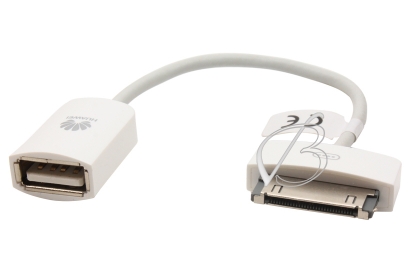Переходник (кабель) USB - 30pin (OTG), для Huawei MediaPad 10 FHD, белый, oem