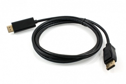 Кабель DisplayPort - HDMI, для фото и видео техники, 2.0m, черный, oem