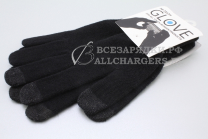 Перчатки для сенсорных экранов, Touch Gloves U-Touch, черные (S)