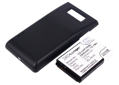 АКБ для LG P705 Optimus L7 (BL-44JH), 2900mAh, усил, черный, CS (Pitatel)