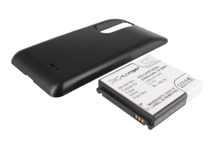 АКБ для LG P720, P725 Optimus 3D Max (BL-48LN), 2400mAh, усил, черный, CS (Pitatel)