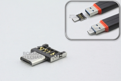 Переходник OTG, micro-USB - USB-A(f), адаптер, внутренний (в разъем USB-A), oem