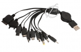 Универсальный зарядный USB кабель, со скруткой, CHC-01