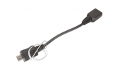 Переходник 3.5x1.35 (f) - micro-USB (m), кабель, для мобильных, планшетов и др. оборудования, oem
