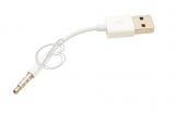 Переходник USB - Jack 3.5mm 4pole, кабель, для MP3 плейера Apple iPod Shuffle (MC003), oem