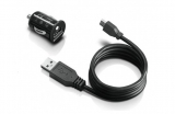 Зарядное устройство (зарядка, адаптер питания) для мобильной техники с USB выходом 5V, 1x 2A, 1x USB-A, поддержка Lenovo ThinkPad Tablet, Tablet 2, с кабелем micro-USB, автомобильное, черное, Lenovo 0A36247, оригинальное