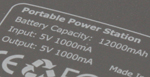 Емкость батареи составляет 12000mAh