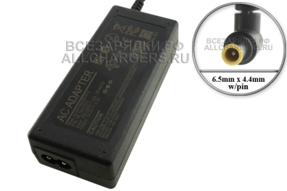 Адаптер питания сетевой для ноутбука Sony 19.5V, 3.30A, 6.5x4.4 (VGP-AC19V44, ACDP-060S01), oem