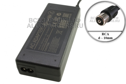 СЗУ 54.6V, 2.00A, RCA 10mm, для гироскутера, электро- самоката и др., oem