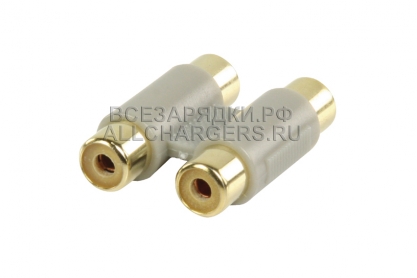 Переходник RCA (female) x2 - RCA (female) x2, адаптер, Luxmann