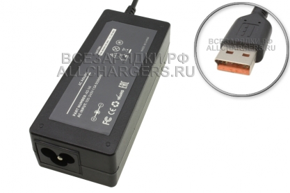 Адаптер питания сетевой для ноутбука Lenovo 20.0V, 3.25A, 65W, USB Tip, oem