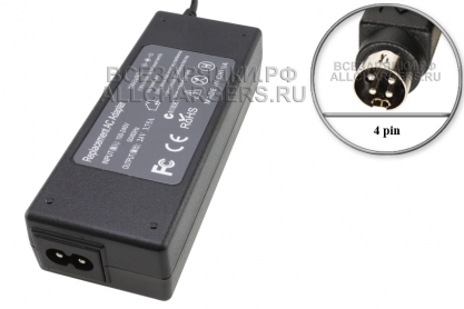 Адаптер питания сетевой 24.0V, 3.75A, 4pin HN, для Cypress, oem