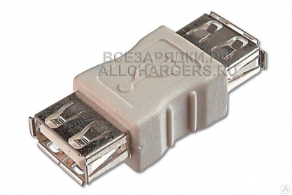 Переходник USB, USB-A (f) - USB-A (f), прямой, адаптер, oem