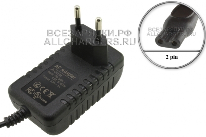 СЗУ 3.6V, 1.00A, 2pin (CA11M, SW-036100EU-S, PN11M), для Babyliss FX668E, FX672E, oem