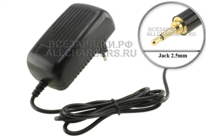 Адаптер питания сетевой 12.0V, 3.00A, Jack 2.5mm 2pole (AC120300W), для Cactus MotoExpert и др, oem