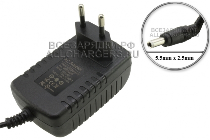 СЗУ 25.0V, 0.45A, 5.5x2.5 Long (HK-AT-250A045-EU), для пылесоса Philips, oem