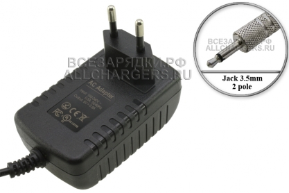 Адаптер питания сетевой 9.0V, 0.60A, Jack 3.5mm 2pole, для музыкального оборудования, oem