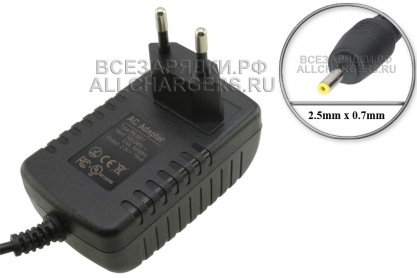 СЗУ 2.3V, 0.075A, 2.5x0.7 (Type PN 5511, 5520), для Braun тип 5513, 5516, oem