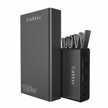 АКБ внешняя для мобильных устройств, 20000mAh, 100W, 2x USB, 2x Type-C, QC3.0, PD, oem