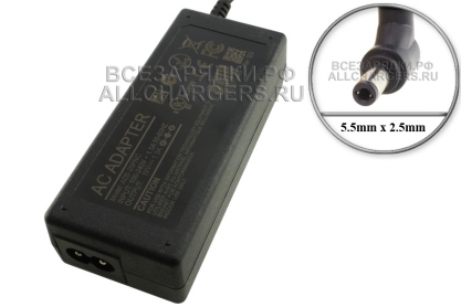 Адаптер питания сетевой 19.0V, 1.30A, 5.5x2.5 (ADPC1925EX), отд. шнур, для AOC и др., oem