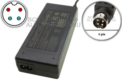 Адаптер питания сетевой 48.0V, 1.875A, 4pin HP (FV480200CKH), для сетевого оборудования, oem