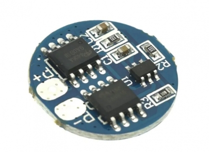 Плата контроля заряда (BMS), Li-Ion, 2S, 5A, торц., линейн., oem