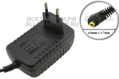 Адаптер питания сетевой 7.5V, 0.25A, 4.0x1.7 (VD075025C, PN075025C), для разного, oem