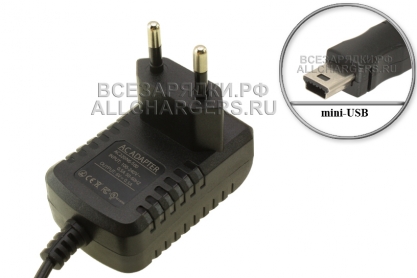 Адаптер питания 6.0V, 0.50A, mini-USB (AC220-N-6-500, W060V010), для алкотестера, алкометра, oem