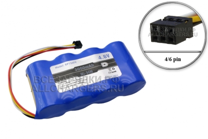 АКБ для Fluke Scopemeter 123, 124, 125 (BP130, BP130FV), Ni-MH, 4.8V, 4pin, экстра, oem