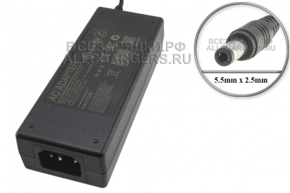 Адаптер питания сетевой 12.0V, 4.16A, 5.5x2.5 (ADPC12416BB, SAWA-56-41612A), IEC C14, для Zebra, oem