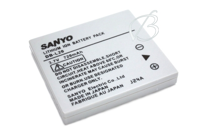 АКБ Sanyo DB-L20, 3.7V, 720mAh Li-Ion