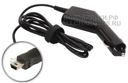 АЗУ с mini-USB выходом, 5.0V, 1.00A, прямой шнур, для видеорегистратора, GPS и др., Fujitsu