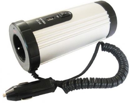 Преобразователь питания (инвертор) автомобильный, 12V - 220V, 150W + 1х USB, MobileData MR150C