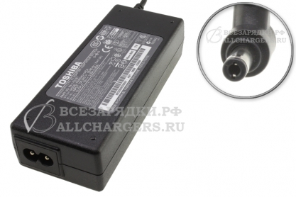 Адаптер питания сетевой для ноутбука Toshiba 19.0V, 3.95A, 75W, 5.5x2.5, Toshiba