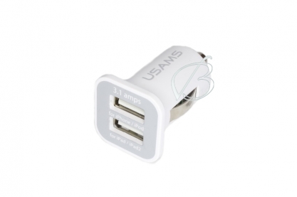 АЗУ с USB выходом, 5.0V, 3.10A, 2x USB, mini, oem