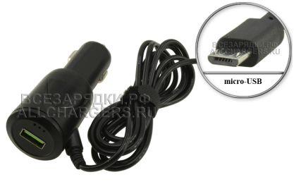 АЗУ 5.0V, 2.00A, micro-USB, прямой шнур, 1.5m, для различной техники, oem