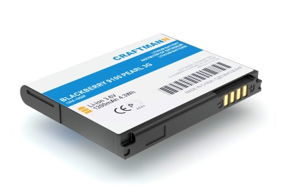 АКБ для Blackberry 9100 Pearl, 9105 Pearl, 9670 Style, Striker (BAT-24387-003), 1200mAh, Craftmann