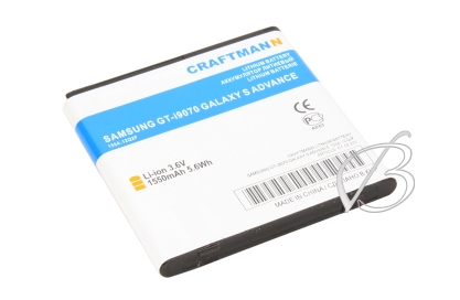 АКБ для Samsung GT-i9070 Galaxy S Advance (EB535151VU), 1550mAh, Craftmann