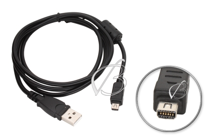 Кабель USB - 12pin, для Olympus C, Camedia, mju, Stylus - серий (CB-USB5, CB-USB6, CB-USB8), oem