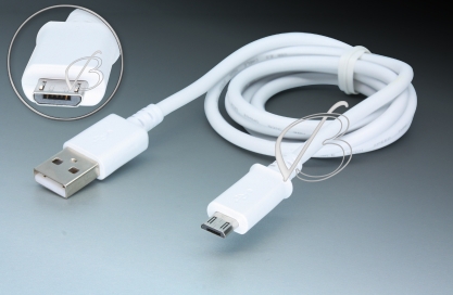 Кабель USB - micro-USB, 1.0m (стандартный), белый, Samsung