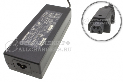 Адаптер питания сетевой для ноутбука Toshiba 15.0V, 8.00A, 4pin TR, с переходником, Toshiba