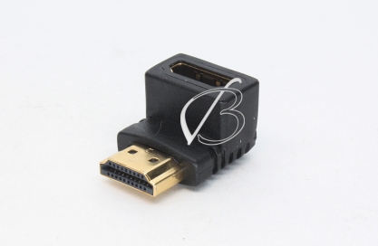 Переходник HDMI - HDMI, угловой, нижний угол (down angle), адаптер, oem