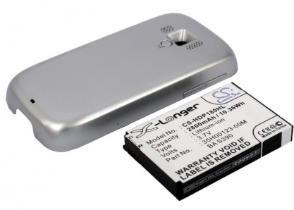 АКБ для HTC T7373 Rhodium (RHOD160), 2800mAh, усил, серебр, CS (Pitatel)