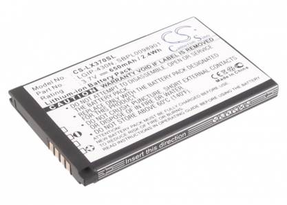 АКБ для LG C320, GC300, GS290, GS390, GU280, GU285, GU295, GW300 (LGIP-430N), 650mAh, CS (Pitatel)