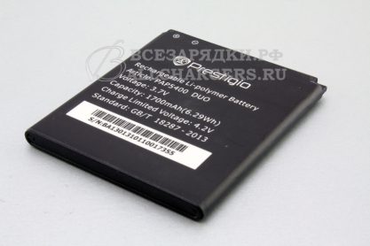 АКБ для Prestigio MultiPhone 5400 Duo (PAP5400 DUO), 1700mAh, original